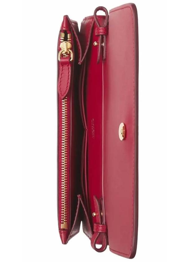 Burberry Mini Leather TB Cross Bag Red