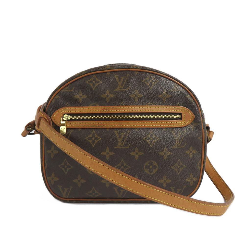 Louis Vuitton M51222 Monogram Shoulder Bag Crossbody Leather PVC Brown