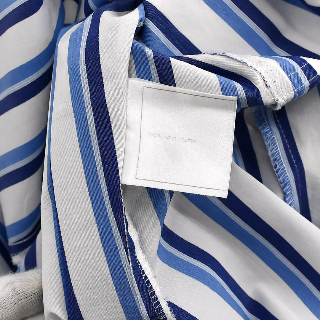 Top Quality Chanel Shirt Blouse White Blue