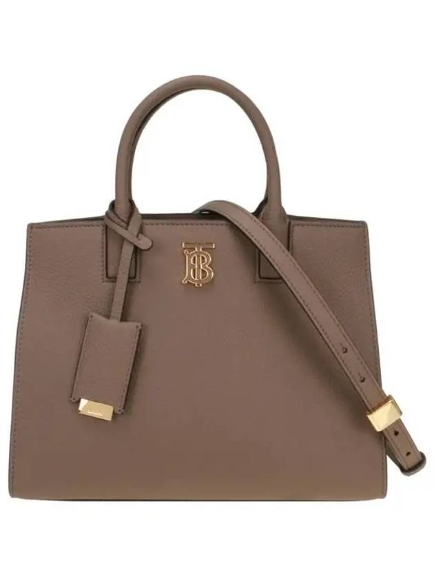 Burberry Mini Frances Tote Bag Light Saddle Brown
