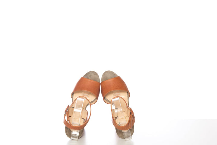 Christian Louboutin Green Multi Wedge SZ 37.5