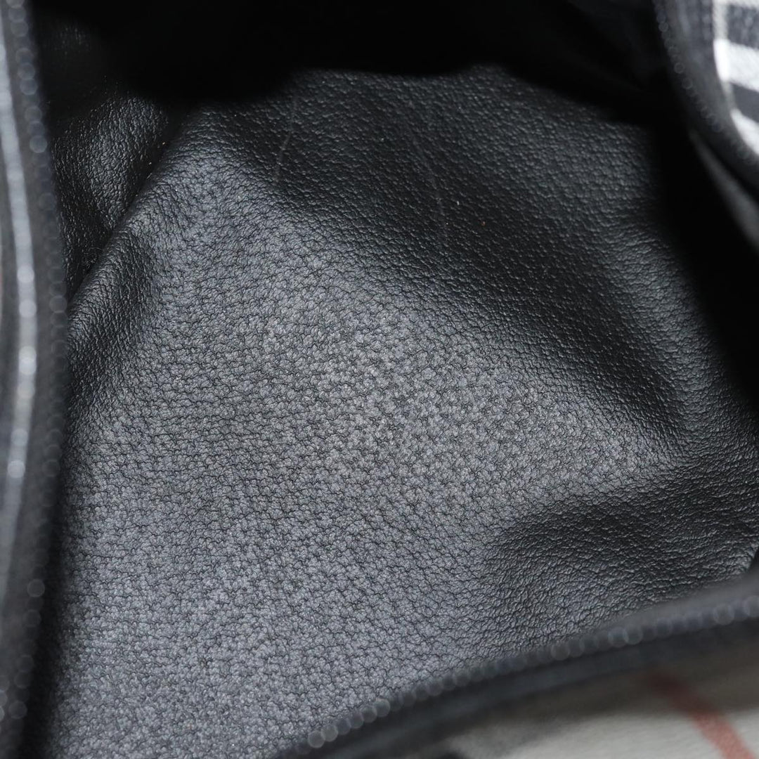 BurberrySs Nova Check Clutch Bag PVC Gray Auth 77007