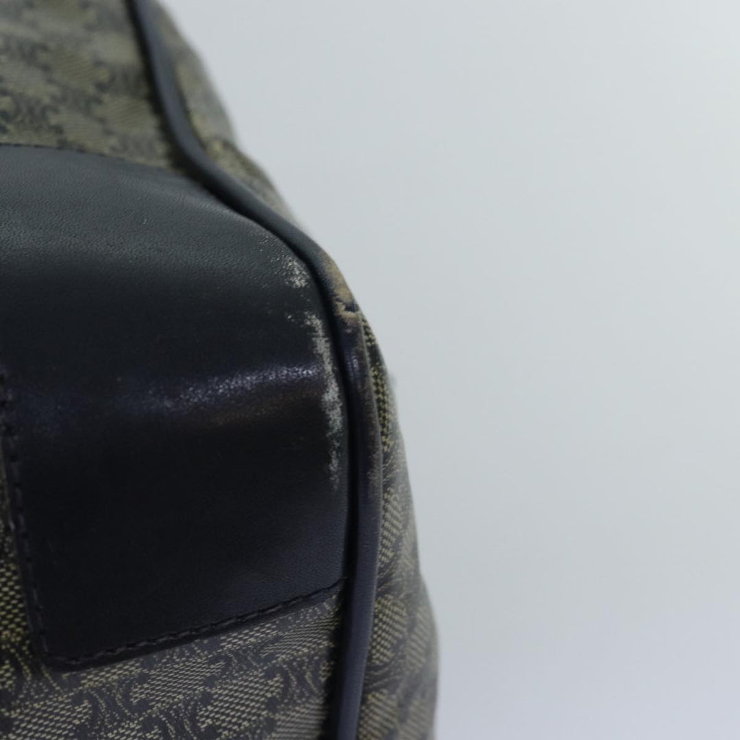 Celine Macadam Canvas Boston Bag Navy Auth 77039