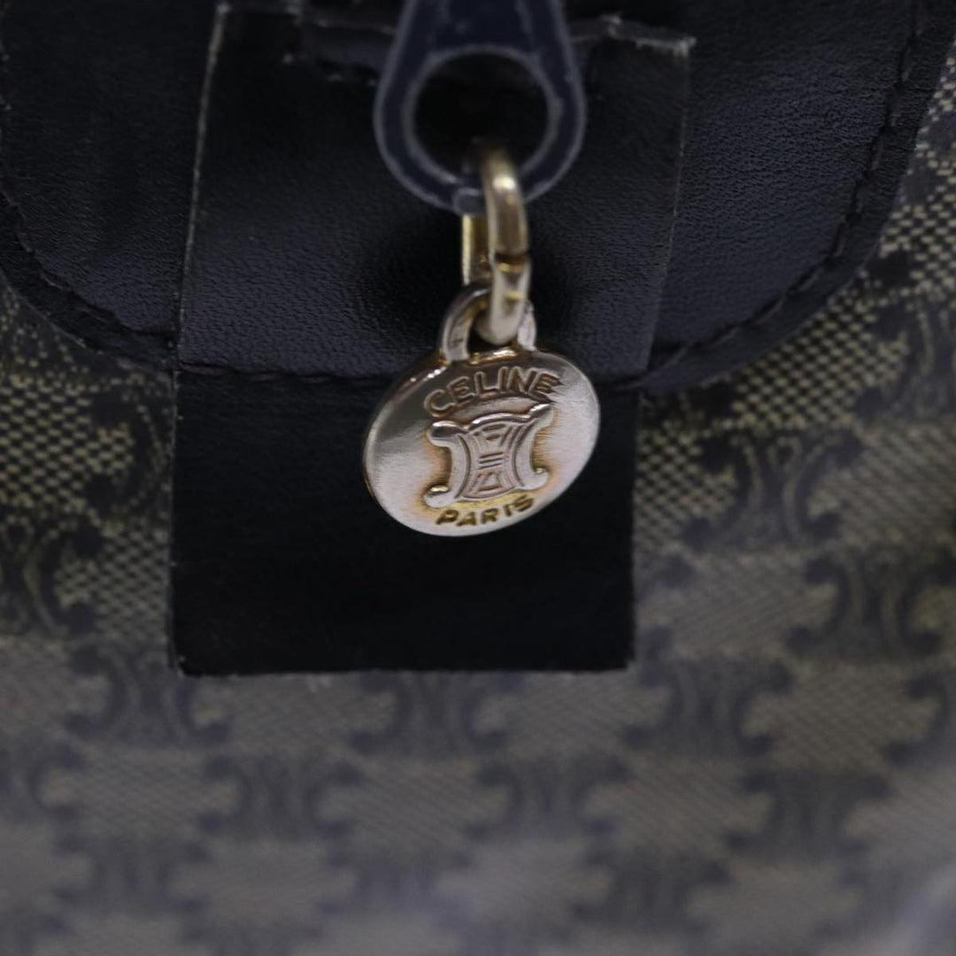 Celine Macadam Canvas Boston Bag Navy Auth 77039