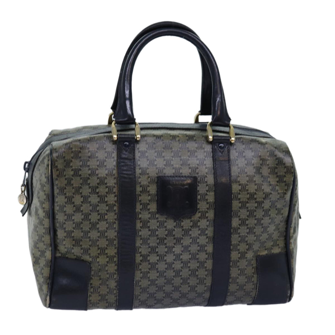 Celine Macadam Canvas Boston Bag Navy Auth 77039
