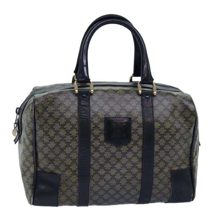 Celine Macadam Canvas Boston Bag Navy Auth 77039