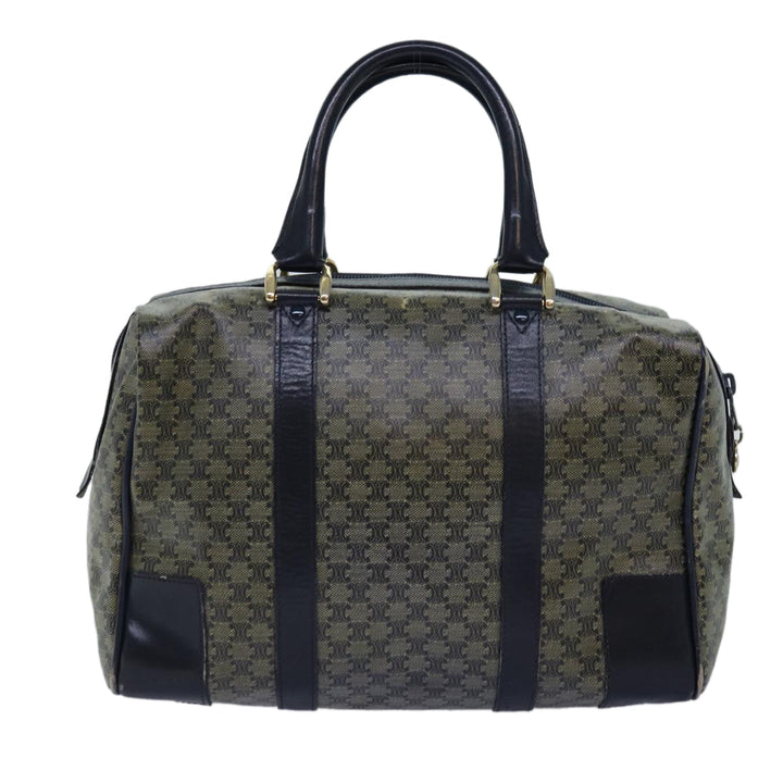 Celine Macadam Canvas Boston Bag Navy Auth 77039