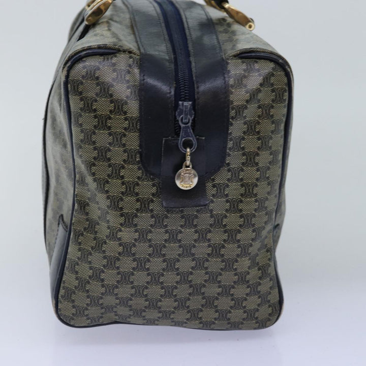 Celine Macadam Canvas Boston Bag Navy Auth 77039