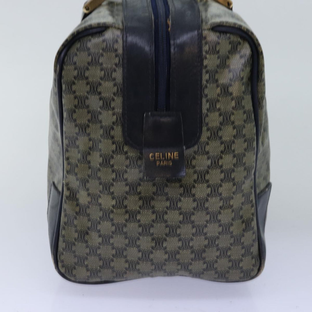Celine Macadam Canvas Boston Bag Navy Auth 77039