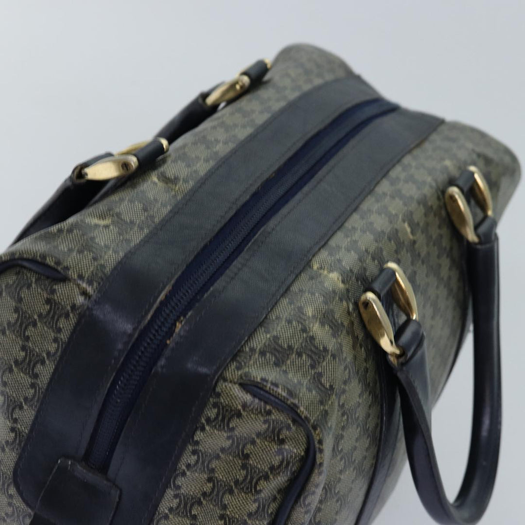 Celine Macadam Canvas Boston Bag Navy Auth 77039