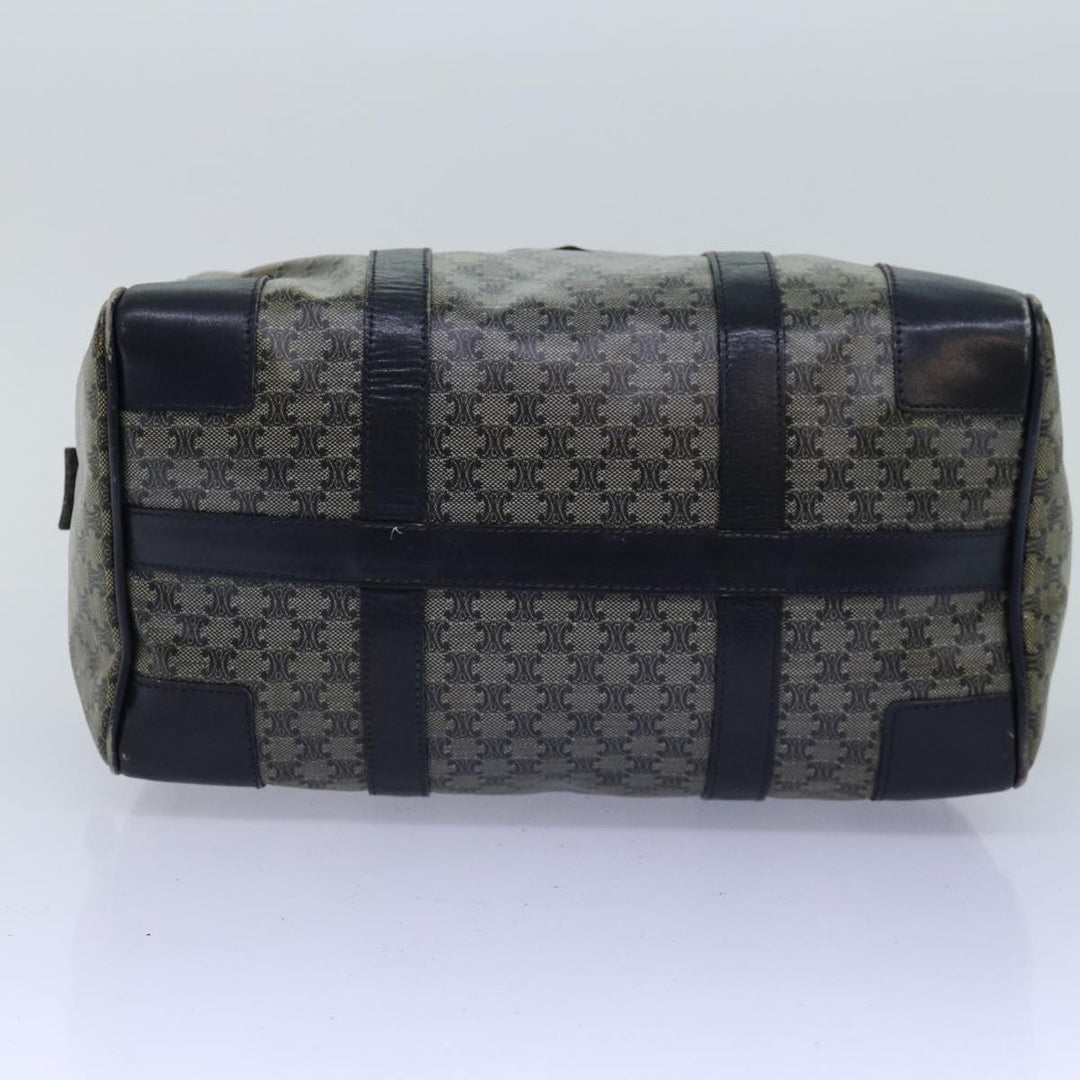 Celine Macadam Canvas Boston Bag Navy Auth 77039