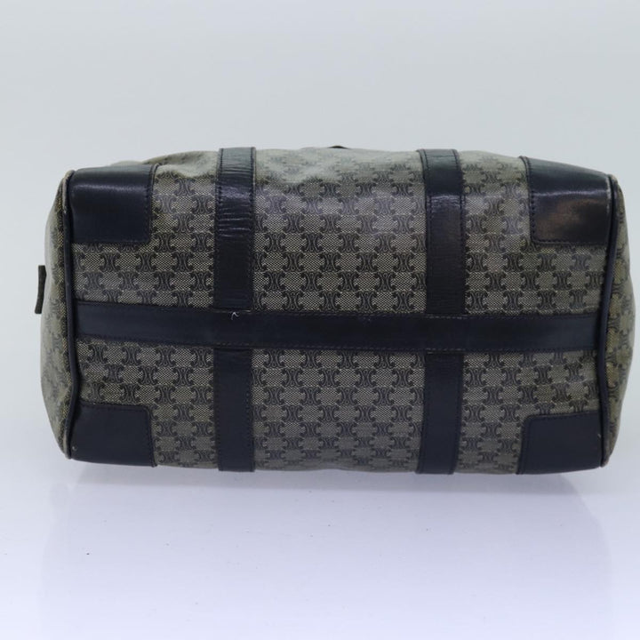 Celine Macadam Canvas Boston Bag Navy Auth 77039