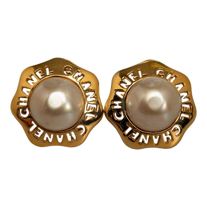 Top Quality Chanel Earring Gold White Lady Earring Luxury Market