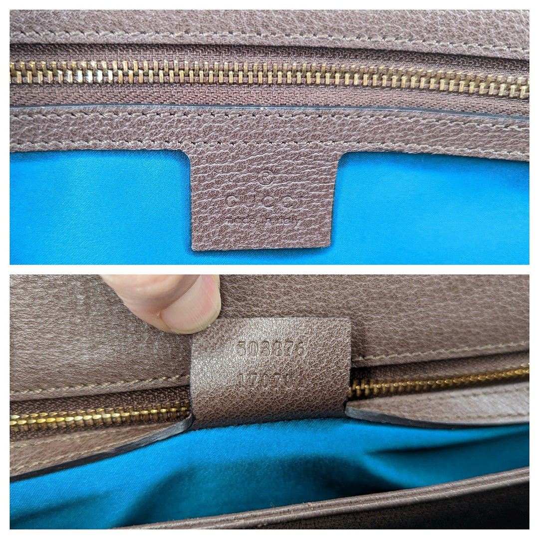 Gucci GG Supreme Monogram Web Medium Ophidia Chain Shoulder Bag