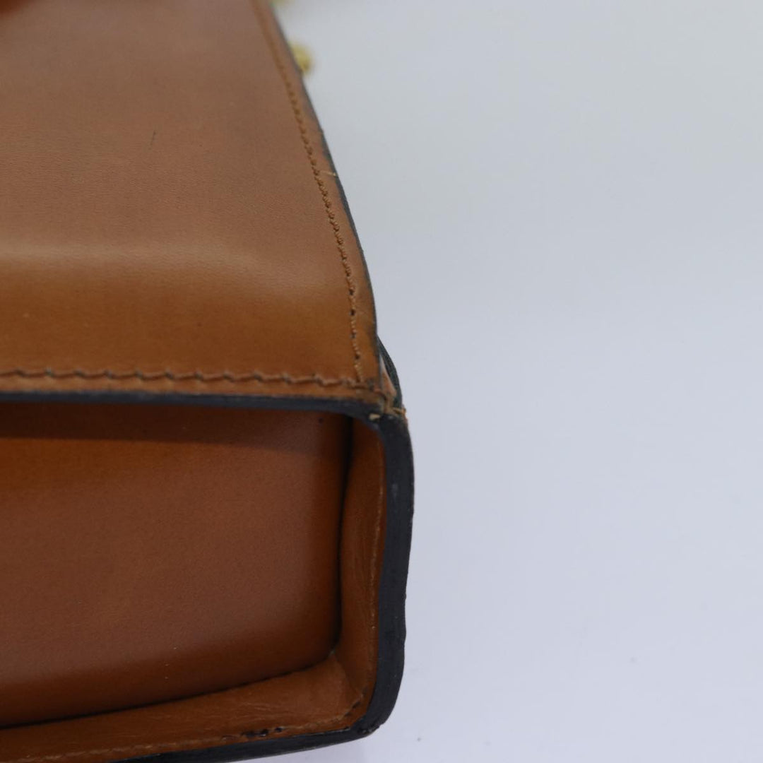 Celine Hand Bag Leather 2way Brown Auth 77233