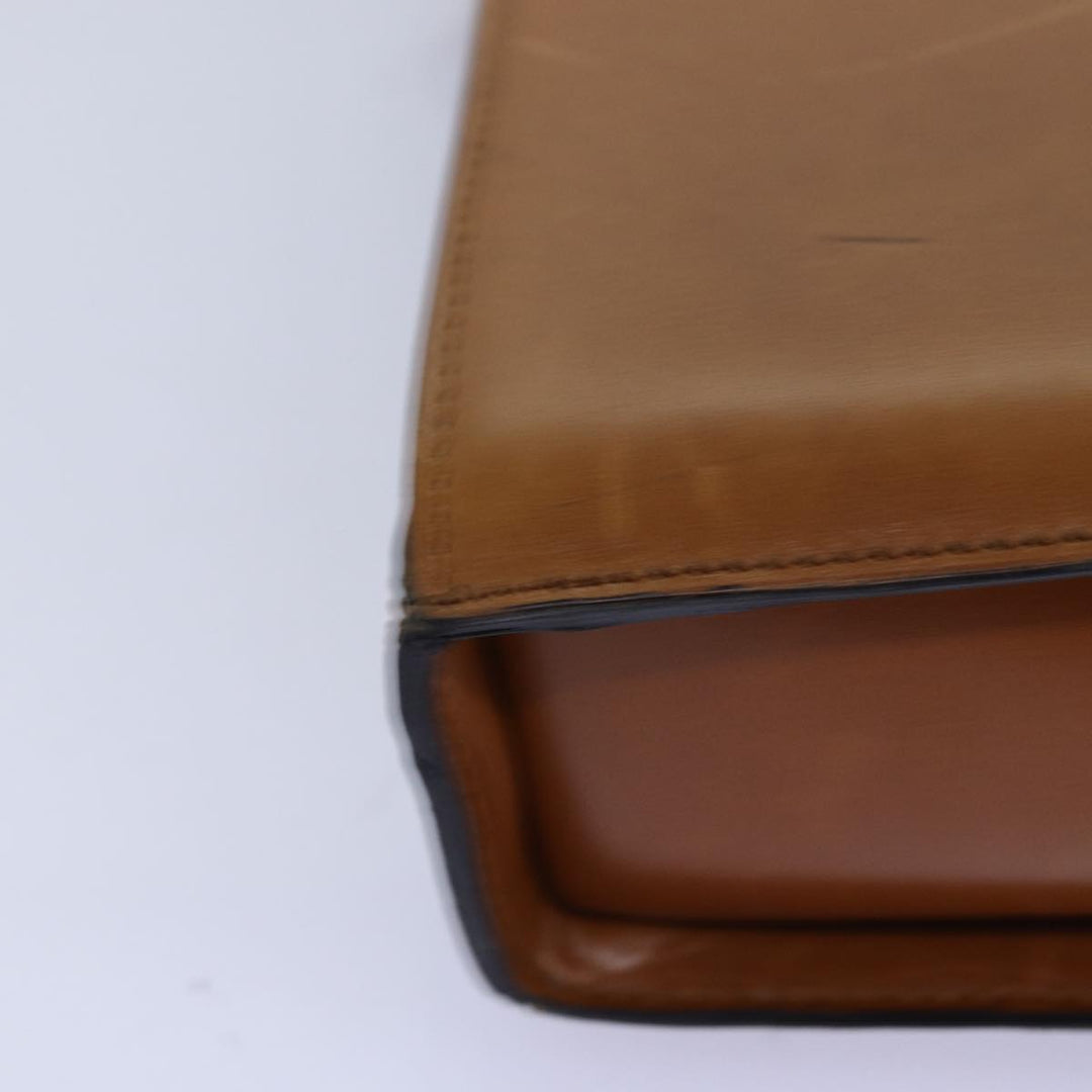 Celine Hand Bag Leather 2way Brown Auth 77233