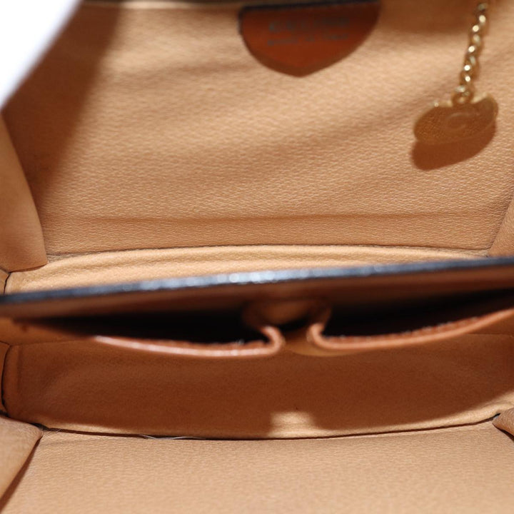 Celine Hand Bag Leather 2way Brown Auth 77233