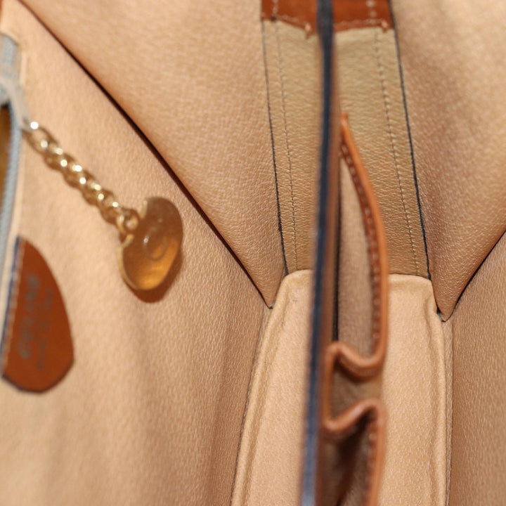 Celine Hand Bag Leather 2way Brown Auth 77233