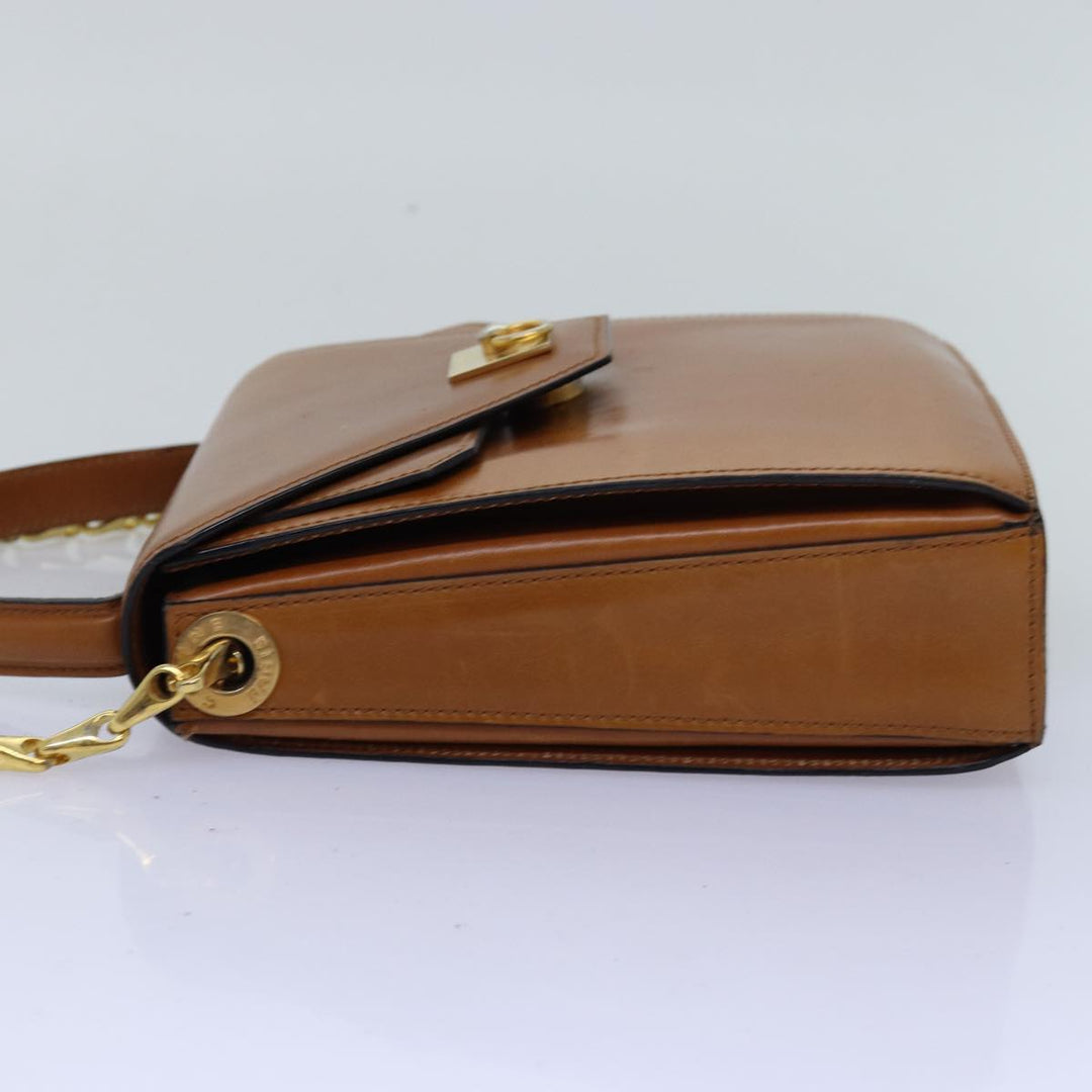 Celine Hand Bag Leather 2way Brown Auth 77233