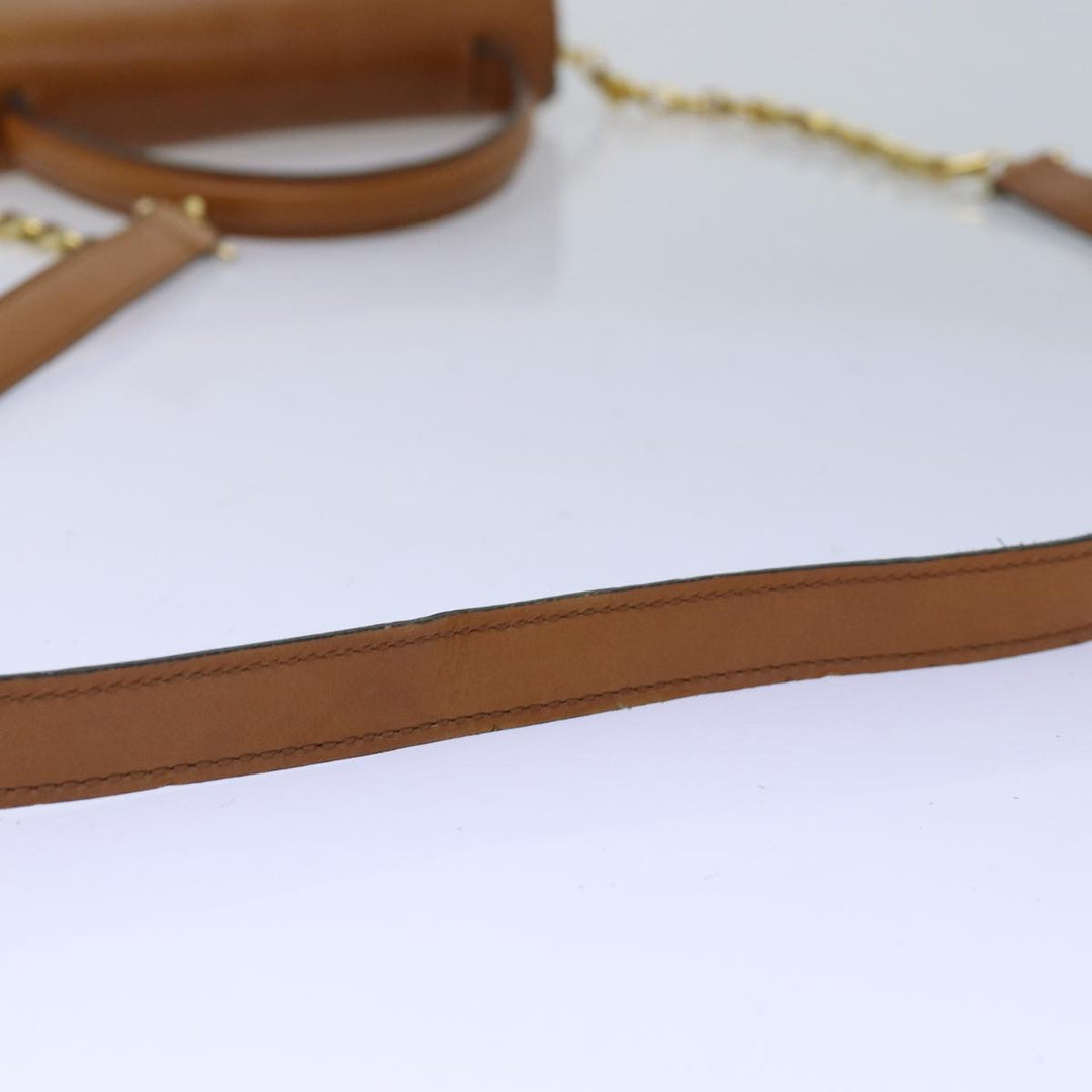 Celine Hand Bag Leather 2way Brown Auth 77233