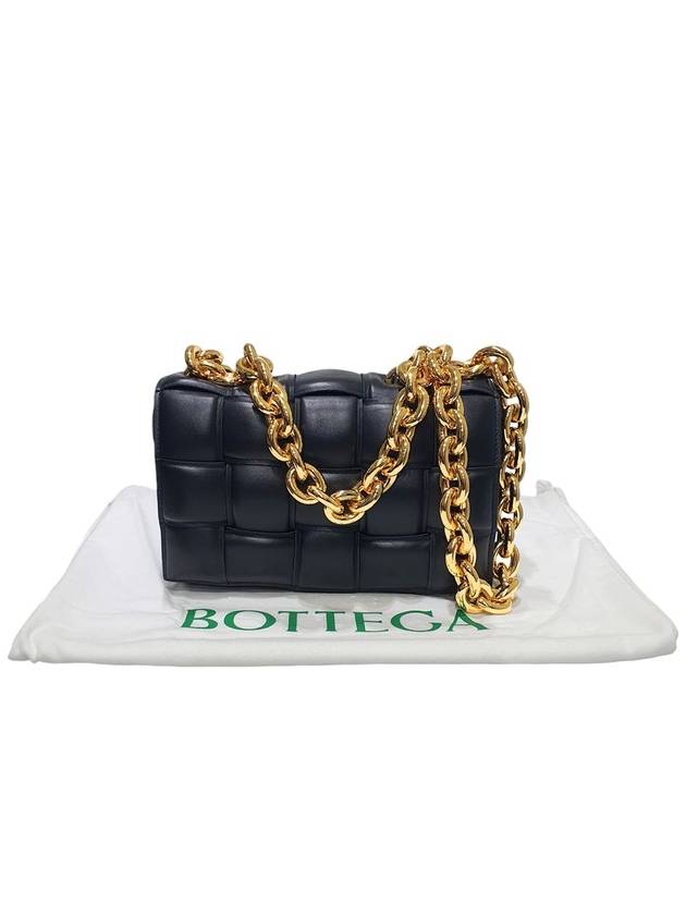 Bottega veneta 631421 Padded cassette gold chain shoulder bag