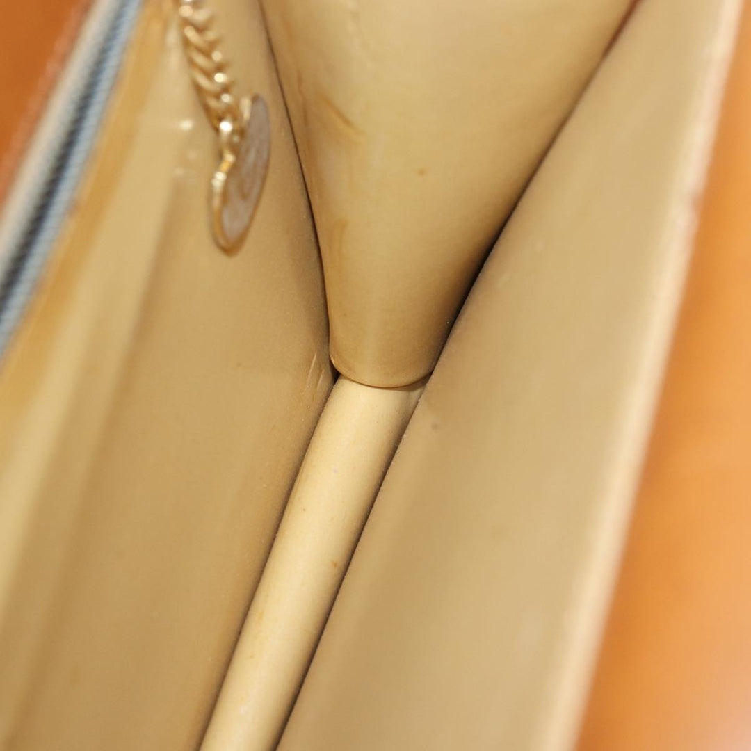 Celine Hand Bag Leather Brown  77330