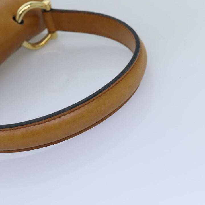 Celine Hand Bag Leather Brown  77330