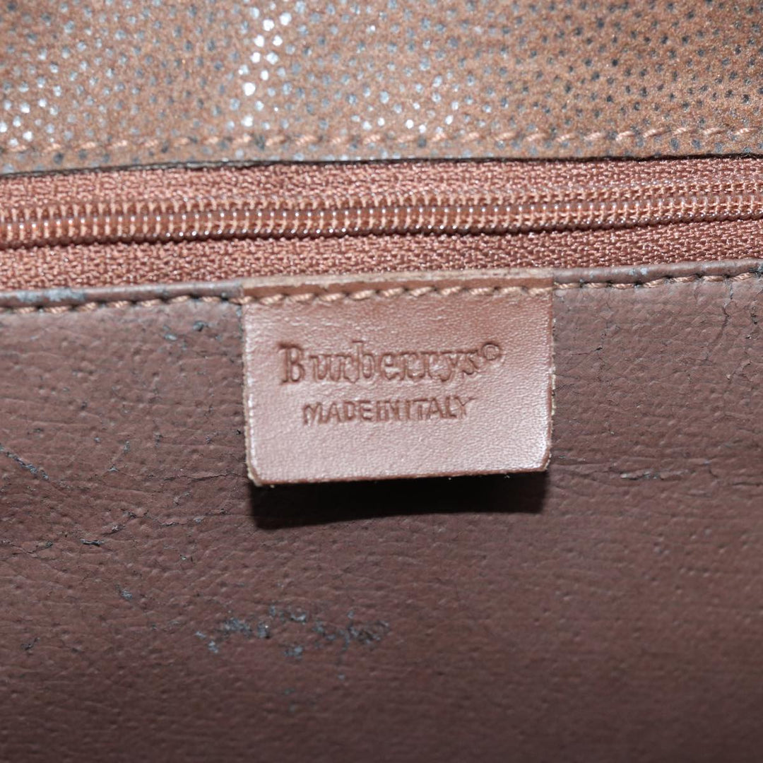 BurberrySs Nova Check Tote Bag Canvas Beige Auth 77379