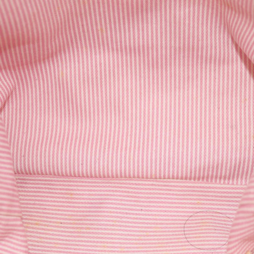 Celine C Macadam Canvas Shoulder Bag Pink Auth 77385