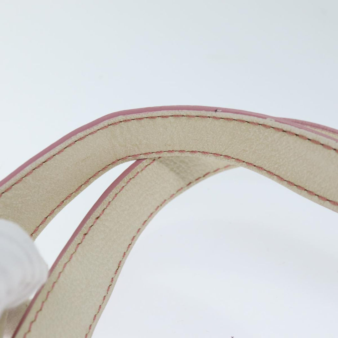 Celine C Macadam Canvas Shoulder Bag Pink Auth 77385