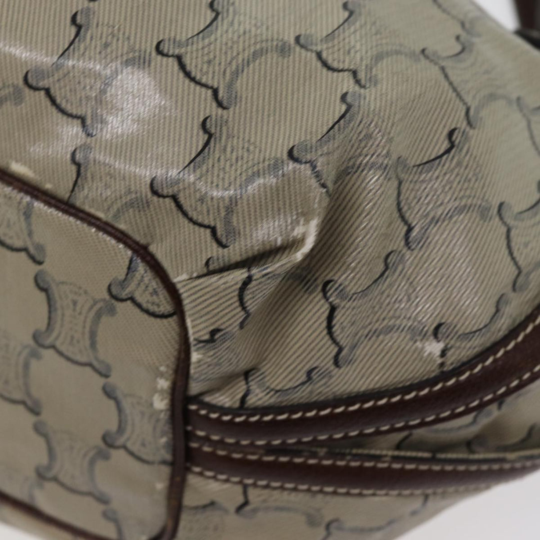 Celine Paris Macadam Canvas Hand Bag Brown Auth 77387