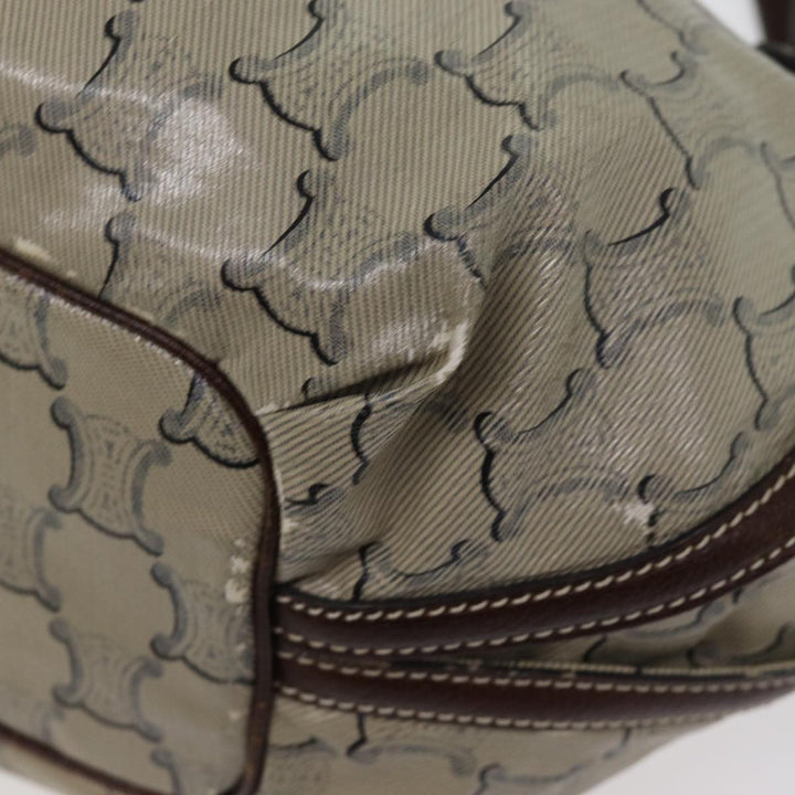 Celine Paris Macadam Canvas Hand Bag Brown Auth 77387