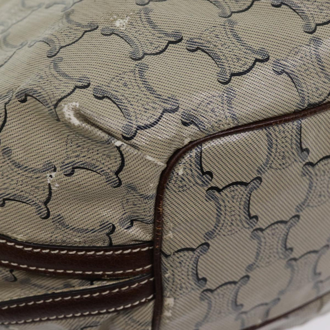 Celine Paris Macadam Canvas Hand Bag Brown Auth 77387