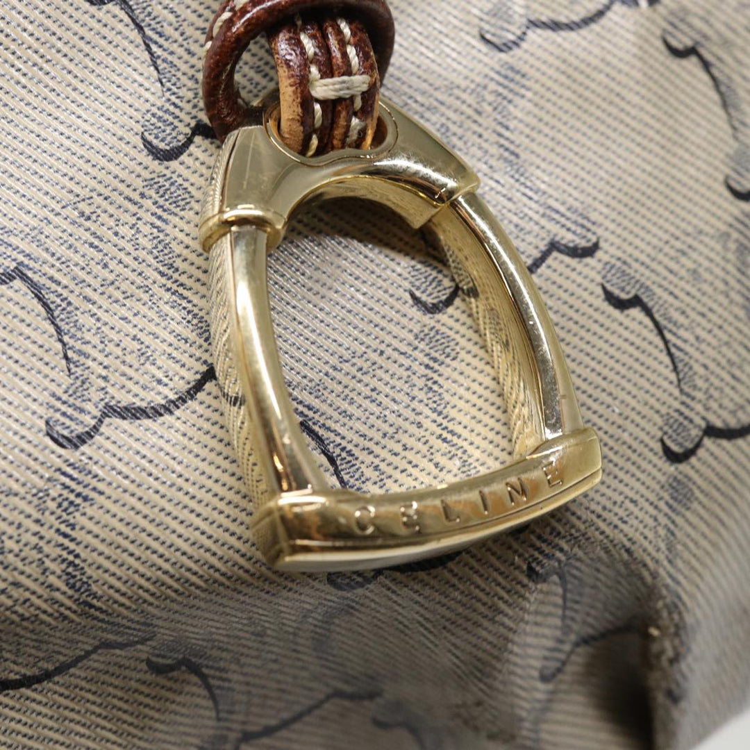 Celine Paris Macadam Canvas Hand Bag Brown Auth 77387