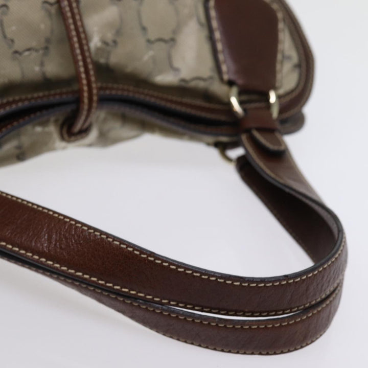 Celine Paris Macadam Canvas Hand Bag Brown Auth 77387