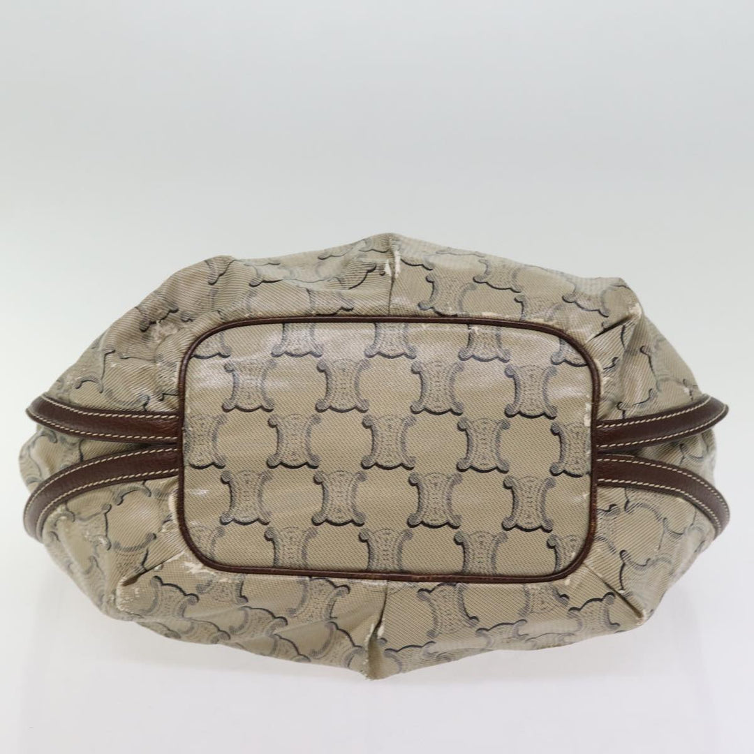 Celine Paris Macadam Canvas Hand Bag Brown Auth 77387
