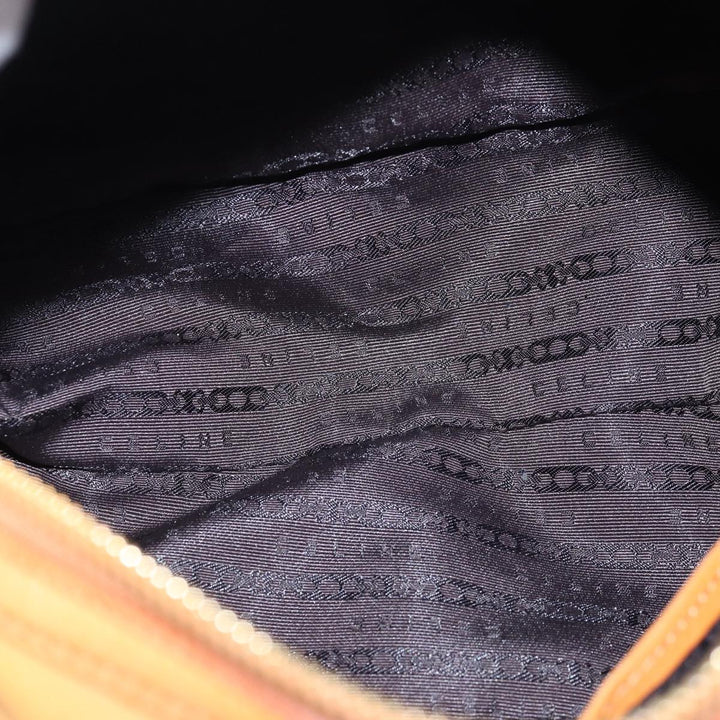 Celine Shoulder Bag Leather Brown  77389