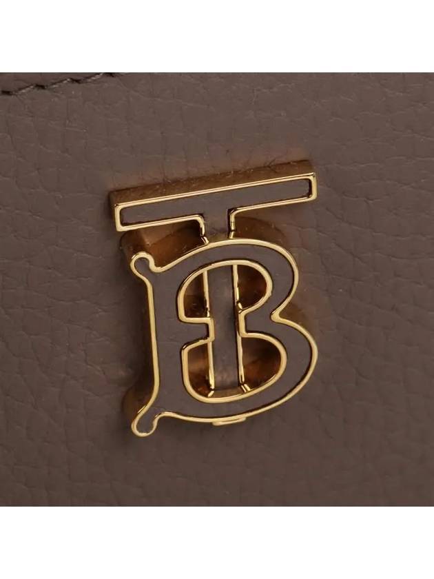 Burberry Francis Leather Mini Tote Bag Light Saddle Brown
