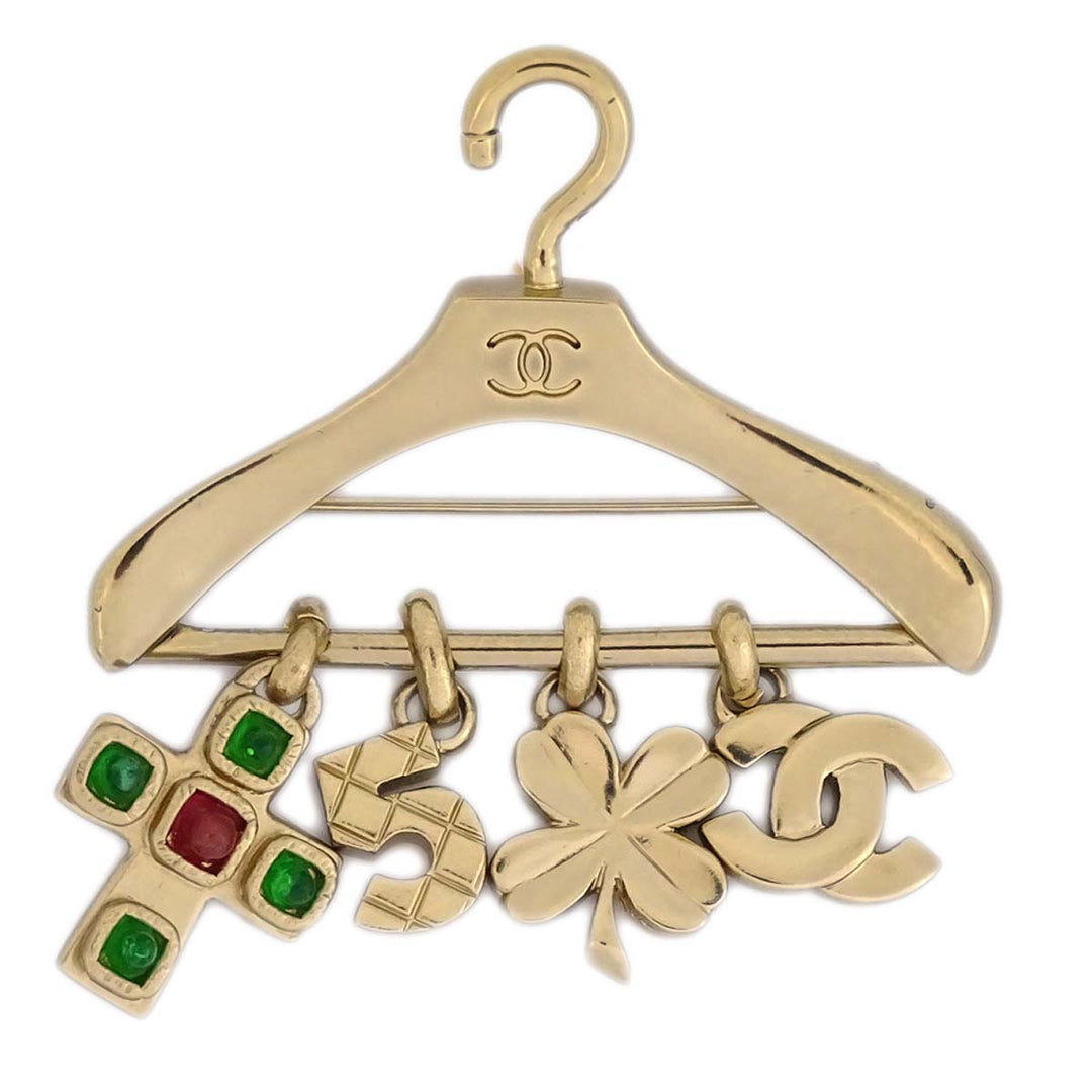 Top Quality Chanel 2002 Gripoix 'CC' Gripoix Hanger Brooch