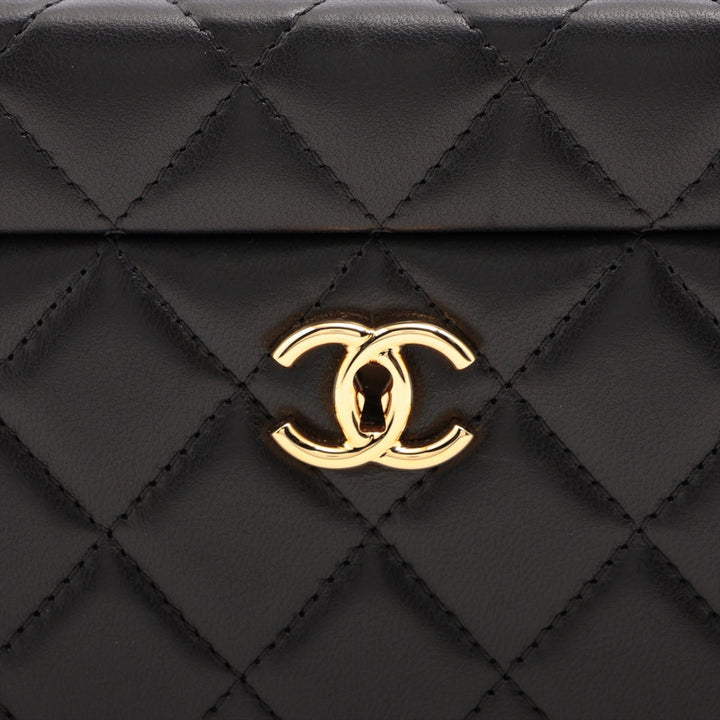 Top Quality Chanel Matrasse  Jewelry Case Black G