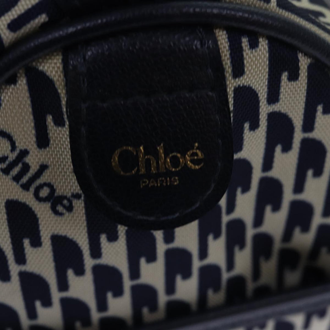 Chloe Hand Bag Nylon Navy 77642