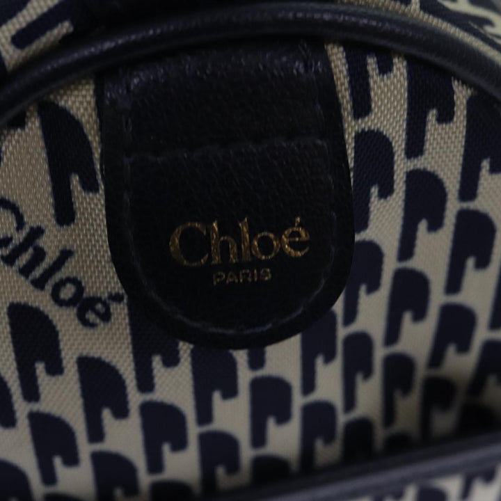 Chloe Hand Bag Nylon Navy 77642