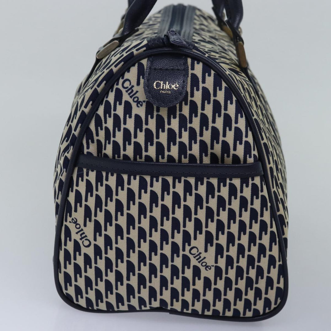Chloe Hand Bag Nylon Navy 77642