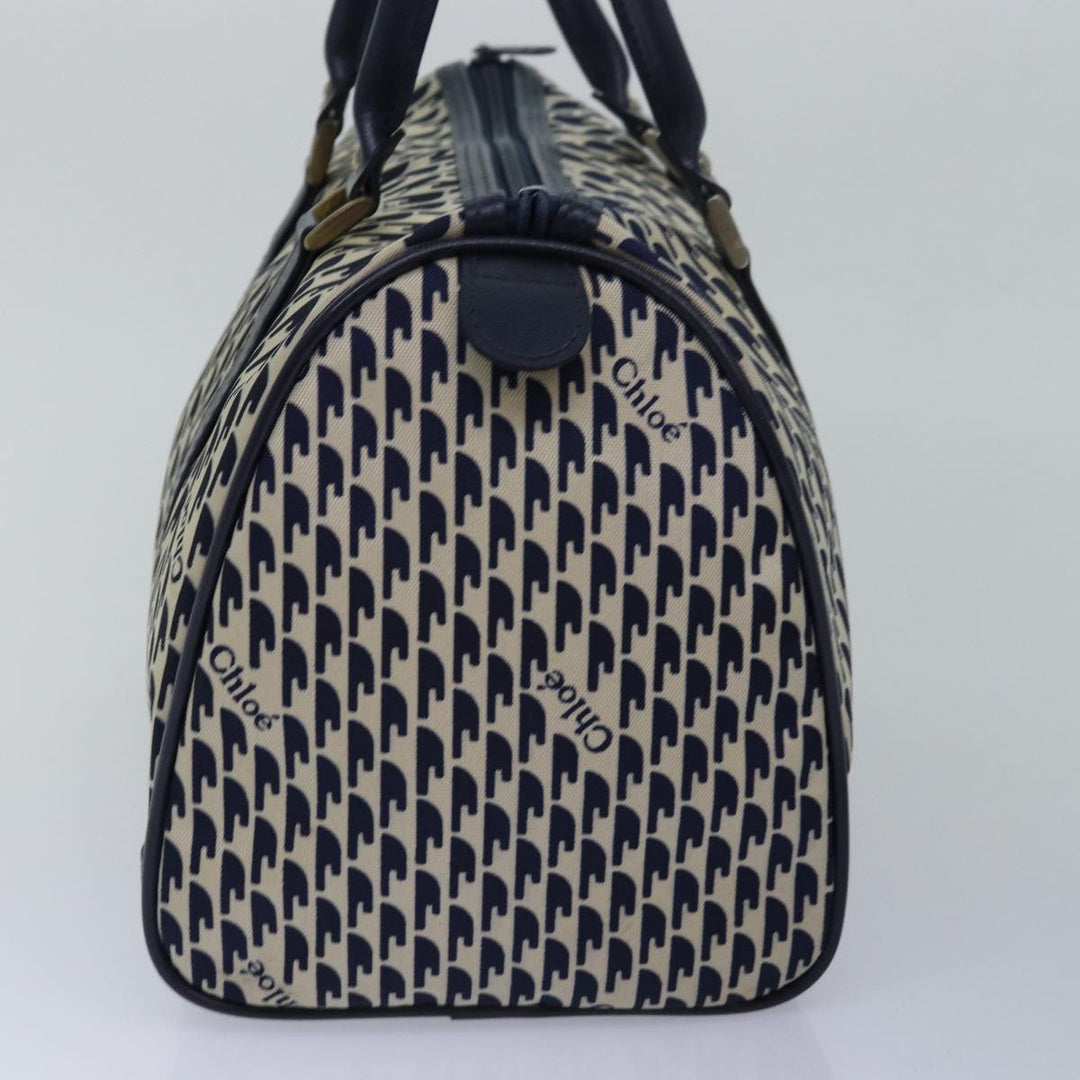 Chloe Hand Bag Nylon Navy 77642
