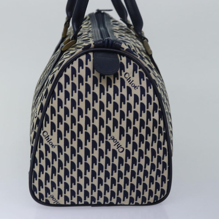 Chloe Hand Bag Nylon Navy 77642