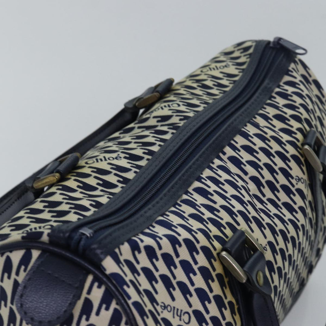 Chloe Hand Bag Nylon Navy 77642