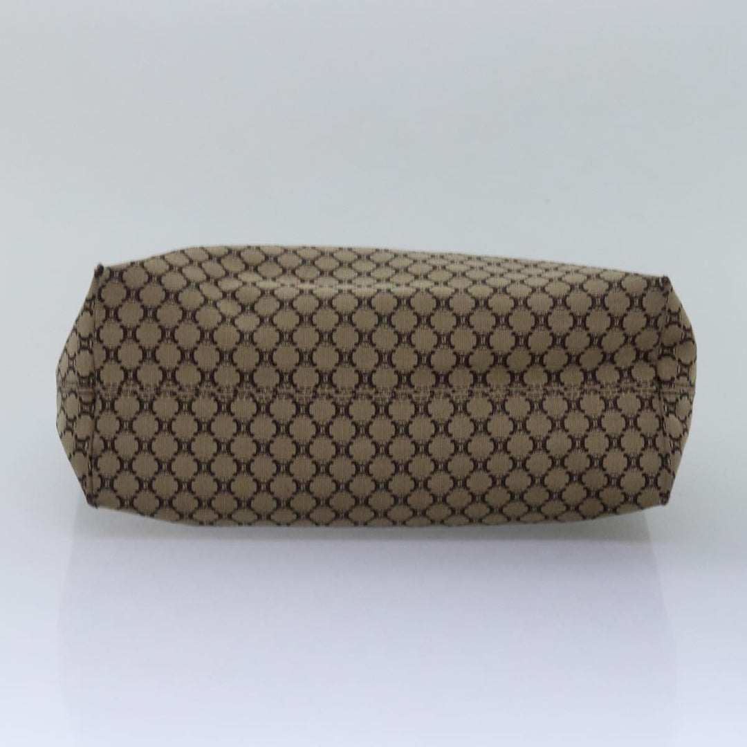 Celine Macadam Canvas Hand Bag Brown Auth 77646