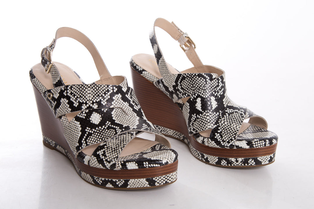 Cole Haan Snake Print Wedge SZ 8