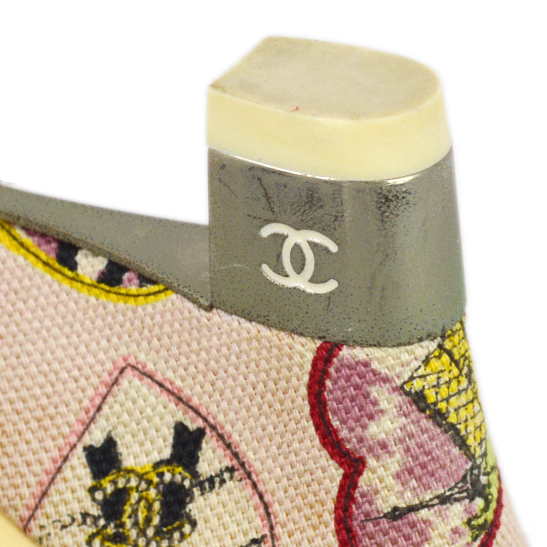 Top Quality Chanel * Pink Valentine Sandals Mules Shoes #35