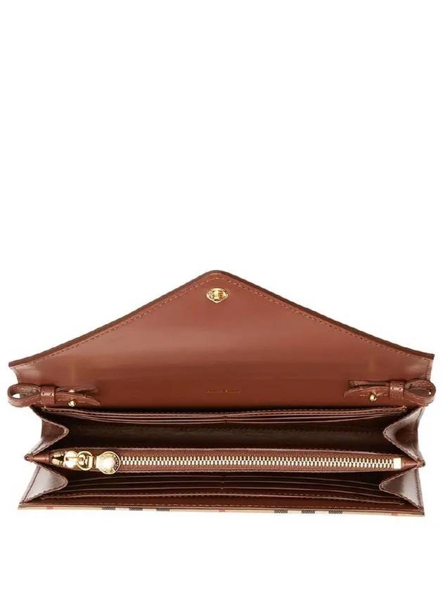 Burberry Vintage Check Strap Long Wallet Brown